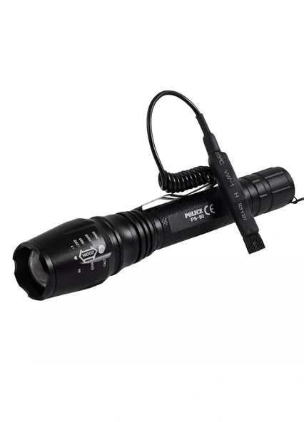 Gece Avlarında, Kampta Veya Acil Durumlarda En Güçlü Yardımcınız:  Ps-90. Cree T6 Led Teknolojisi İle 300 Metreye Kadar Keskin Aydınlatma Sağlayan Bu Fener, Dayanıklı Alüminyum Gövdesi Ve Zoom Ö ürün görseli 1
