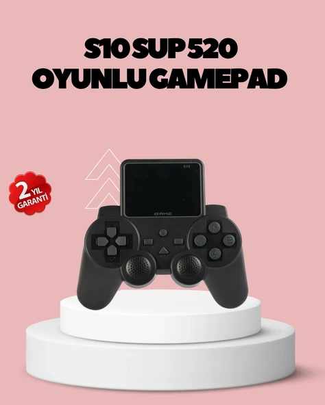 Hdmı Tv Bağlantılı Orijinal S10 Gamepad 520 Oyunlu 2025 Seri Oyun Konsolu ürün görseli 1