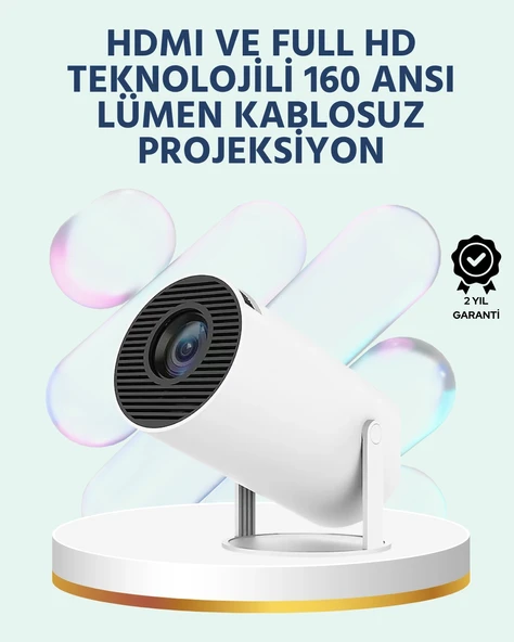 160 Ansı Lümen Parlaklığa Sahip Geniş Ekran Projeksiyon ürün görseli 1