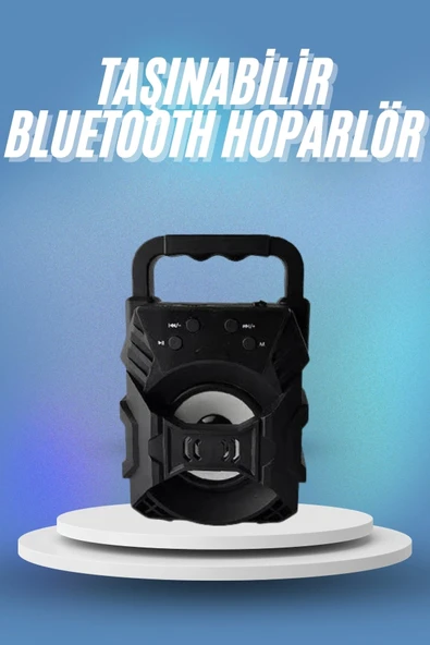 Bluetooth Hoparlör Android Ve İos Uyumlu Ses Bombası Usb Girişli Taşınabilir ürün görseli 1