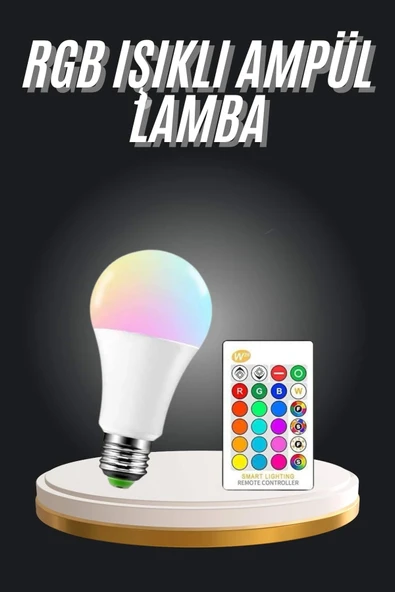 Ambiyans Aydınlatma Rgb Led Lamba Kumandalı Renk Değiştirebilen ürün görseli 1