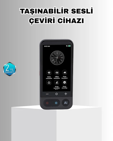 Akıllı Taşınabilir Tercüman – 17 Çevrimdışı, 139 Çevrimiçi Dil Desteği ürün görseli 1