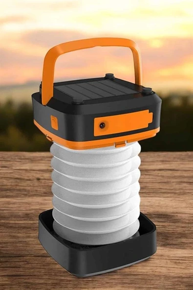 Güneş Enerjili Led Lamba Kamp Lambası Katlanabilir Lamba Usb Şarjlı ürün görseli 1