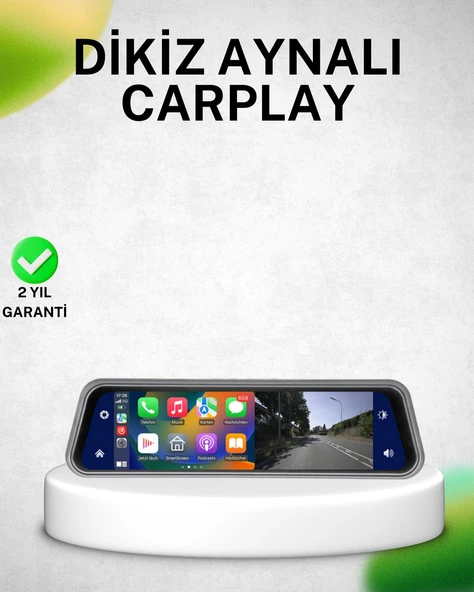 10 İnç Tam Dokunmatik Dikiz Aynası Kamera Ön Arka Full Hd ürün görseli 1