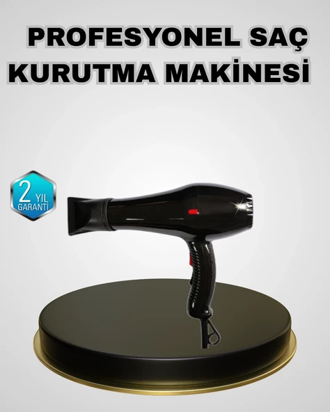 Profesyonel 2200w Fön Makinesi Soğuk Sıcak Üflemeli İki Kademeli ürün görseli 1