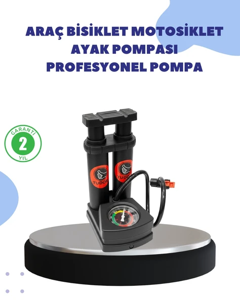Çok Amaçlı Ayaklı Lastik Pompası Yüksek Hassasiyetli ürün görseli 1