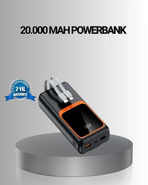 Powerbank 20000 Mah Yüksek Kapasiteli Ve 22.5w Hızlı Şarj Destekli ürün görseli 1