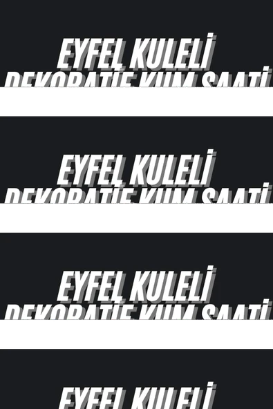 Eyfel Kuleli Kum Saati Dekoratif Hediyelik Eşya Retro Eyfel Kulesi ürün görseli 1