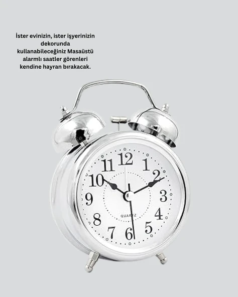 Dekoratif Gümüş Saat - Resim 4