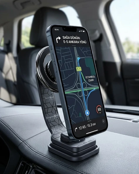 Manyetik Araç Telefon Standı Katlanabilir Telefon Tutucu ürün görseli 1