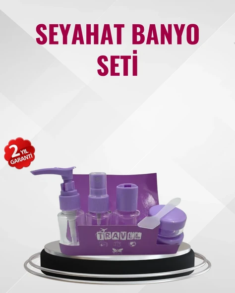 Seyahat Boy Banyo Seti 5’li Mini Şişe Ve Krem Kutusu Çantalı ürün görseli 1