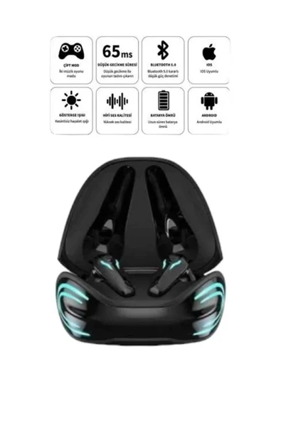 Android Ve İos Uyumlu Bluetooth Kulaklık  Kulaklık Mini - Resim 4