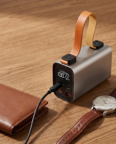 50000 Mah Güçlü Powerbank Dijital Göstergeli Çoklu Usb Çıkışlı ürün görseli 1