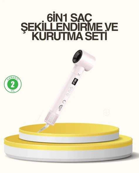 Motorlu Lcd Ekranlı Saç Şekillendirme Seti ürün görseli 1