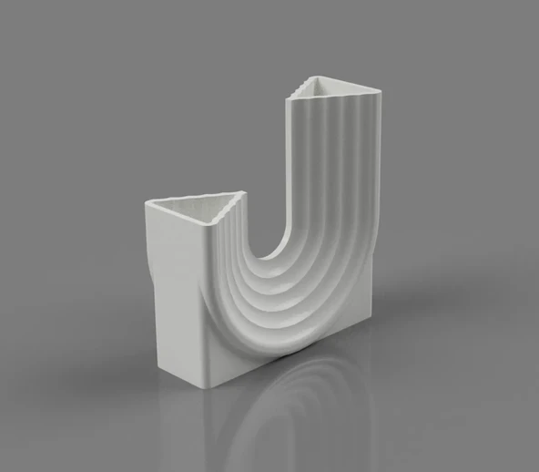 3D Baskı Modern Dekoratif Vazo 15 cm UZUNLUGU ürün görseli 1