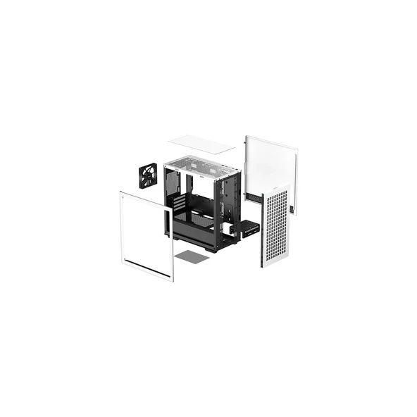 Deepcool CH370 120 MM Micro Atx Kasa Beyaz - Resim 4