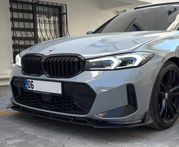 Bmw G20 Lci Ön Lip 3 Parça Ön Ek - Boyasız Mat Siyah - Bodykit Store ürün görseli 1