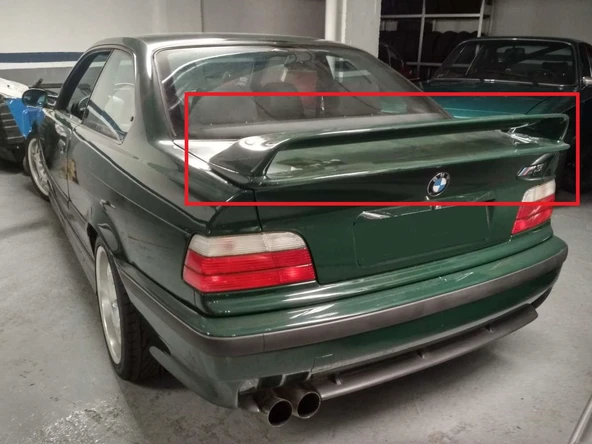 Bmw E36 Çift Kat Spoiler Gt Spoyler - Boyasız ürün görseli 1