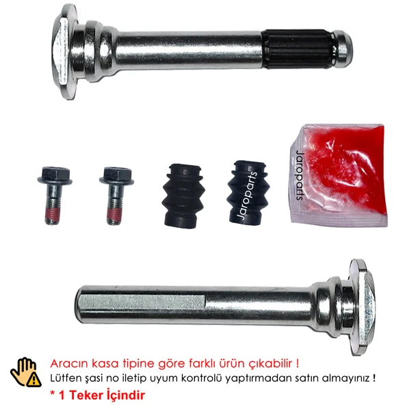 Jaroparts Toyota Corolla Arka Fren Kaliper Pim Takımı (E15) 2007-2012 ürün görseli 1