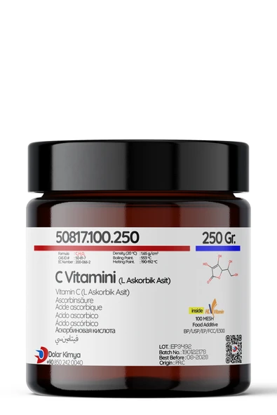 C Vitamini (Askorbik Asit, Vitamin C, E 300) - 250 Gram ürün görseli 1