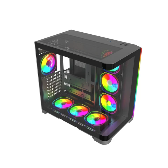 QUANTUM STORMFORGE 7x120mm ARGB Gaming Pc Kasası - Resim 3