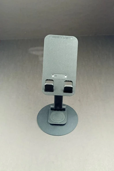 Siyah Masaüstü Telefon Tutucu - Ayarlanabilir Fonksiyonel Stand ürün görseli 1