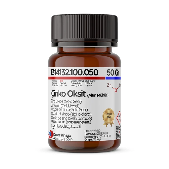 Çinko Oksit - 50 Gram (Altın Mühür,Kozmetik Tip,Mikronize,Zinc Oxide) ürün görseli 1