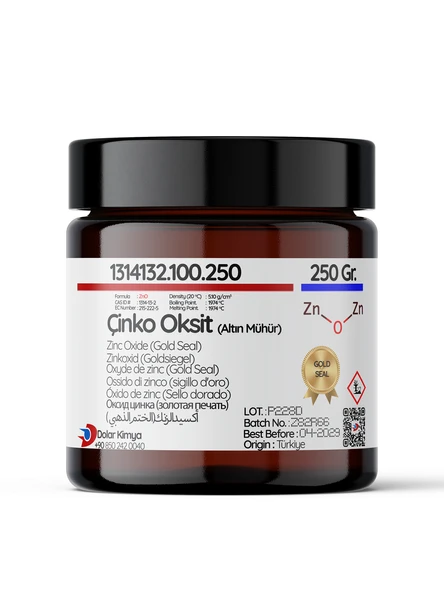 Çinko Oksit - 250 Gram (Altın Mühür,Kozmetik Tip,Mikronize,Zinc Oxide) ürün görseli 1