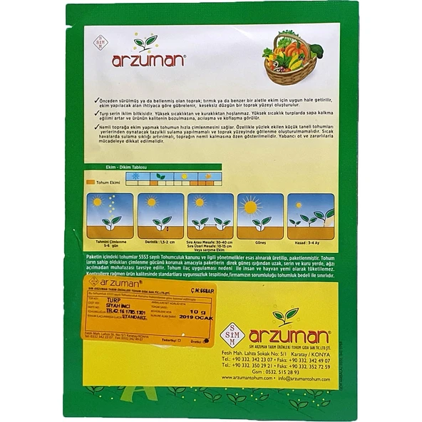 Siyah Turp Tohumu 10 Gram - Resim 2