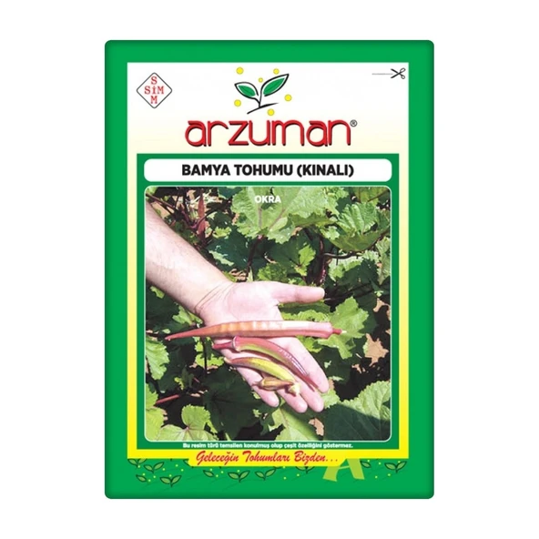 Bamya Tohumu (25 gr) Kınalı Kırmızı Renk ürün görseli 1