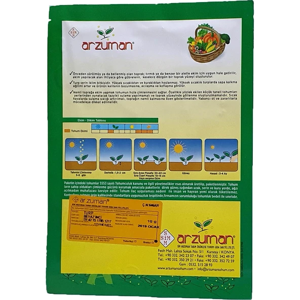 Beyaz Turp Tohumu 10 Gram - Resim 2