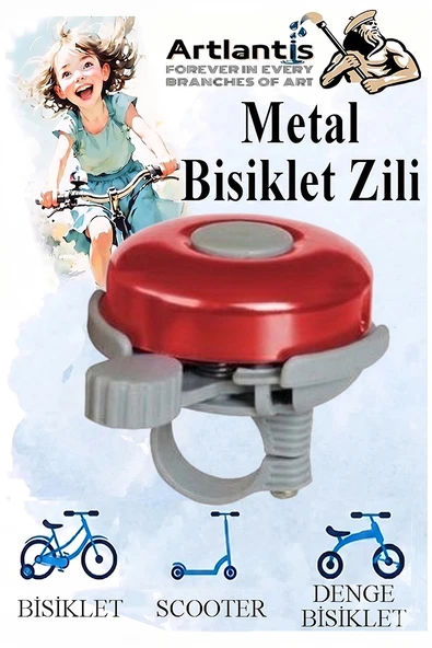 Metal Bisiklet Zili 1 Adet Scooter Zili Denge Zili Alümünyum Bisiklet Zili Bisiklet Süsü Korna Aksesuar ürün görseli 1