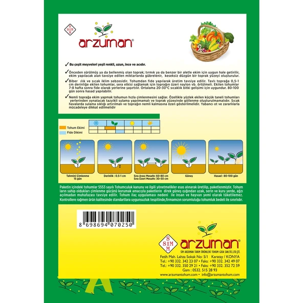 Acı Kıl Biber Tohumu 10 Gram - Resim 2