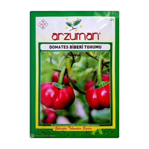 Domates Biberi Tohumu 5 gr-500+ Adet ürün görseli 1
