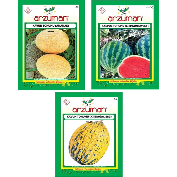 Kavun Ananas Crimson Sweet Karpuz Kavun Kırkağaç 589 Tohumu ürün görseli 1