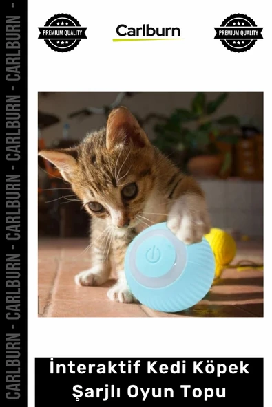Özel Üretim Akıllı Otomatik Hareketli Zıplayan Sessiz Silikon İnteraktif Kedi Köpek Şarjlı Oyun Topu ürün görseli 1