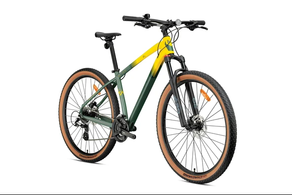 XC 150 - 29  MTB - 17' - 24 Vites - H.Disc - Mat Yeşil/Sarı-Füme-Sarı ürün görseli 1