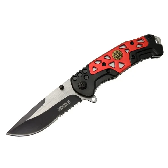 Lanmark Mx10b Kırmızı Testereli Outdoor Çakı 21 Cm - Otomatik, Perçinli ürün görseli 1