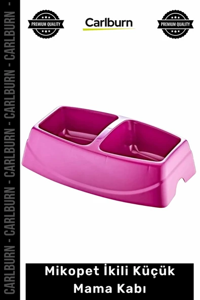 #MamaSuKabı Birinci Sınıf Plastik Sağlıklı Renkli İkili Küçük Kedi Köpek Beslenme Mama Su İstasyonu ürün görseli 1