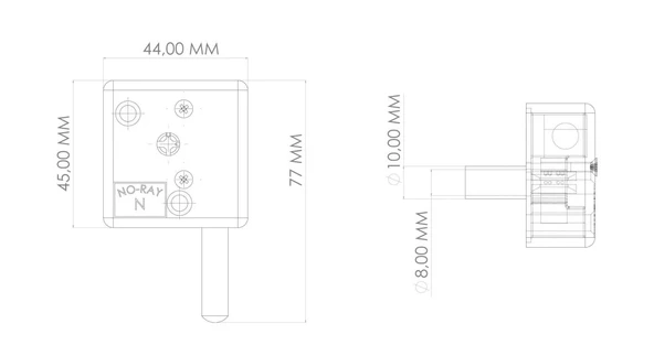No-Ray Fotoselli Kapı Kilidi Küçük Model - Resim 3