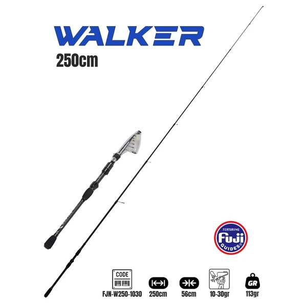 Fujin Walker 2.50m 10-30gr Teleskopik Spin Olta Kamışı ürün görseli 1