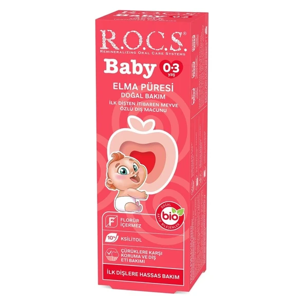 .Baby Diş Macunu 0-3 Yaş 35 ml Elma ürün görseli 1