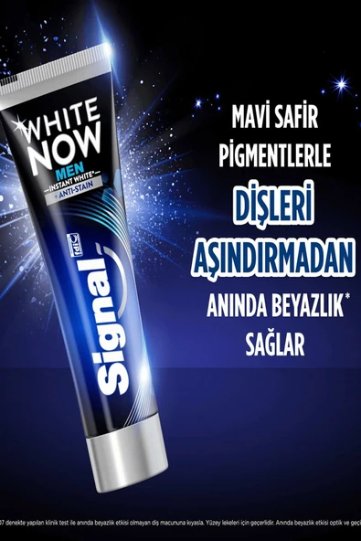 Signal White Now Men Diş Macunu 75 ml 2 Adet - Resim 3