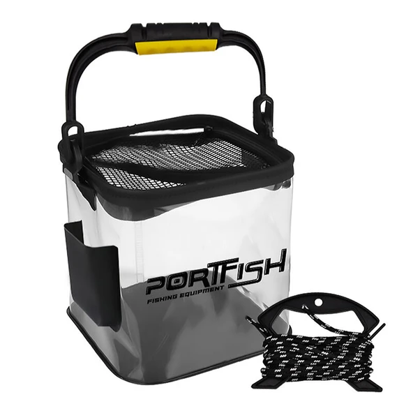 Portfish SFK20 20x20 cm Şeffaf Kova ürün görseli 1