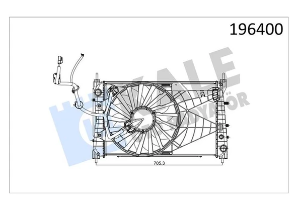 Fiat Su Radyatörü - Su Rad+klıma Rad+ıntercol+fan Motoru+davlumbaz (komple) - Kal 013505bfd ürün görseli 1