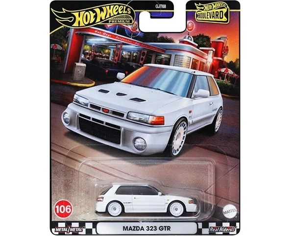 Mazda 323 Gtr Metal Gövde Ölçekli Diecast Model Gerçekçi Detaylar ürün görseli 1
