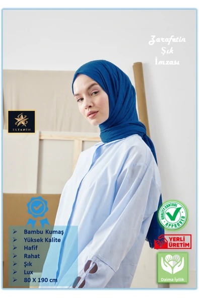 Bambu Kraş Şal (Tesettür Giyim, Yüksek Kalite, Hafif, Rahat, Şık, Premium, Lux, Shawl, Scarf) ürün görseli 1