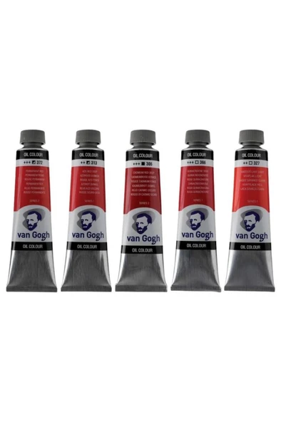 Talens Van Gogh Yağlı Boya 40ml - Kırmızı Renk Tonları 5'li Set 2 ürün görseli 1