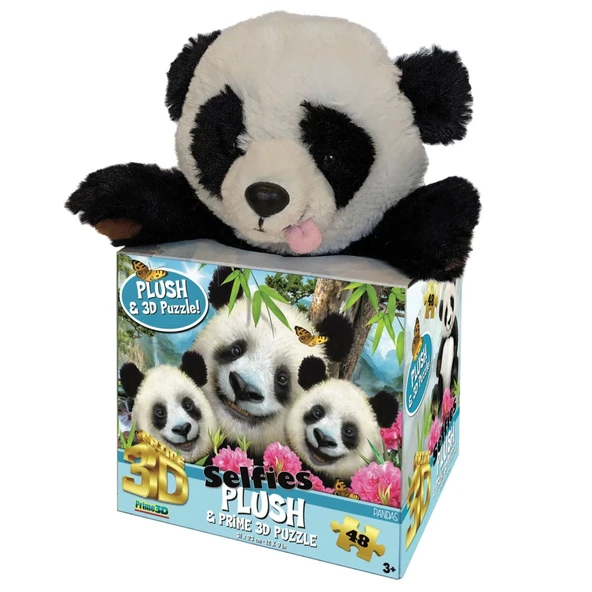 Prime 3D - Panda Pelüş ve Selfie 48 Parça Puzzle 15800 ürün görseli 1