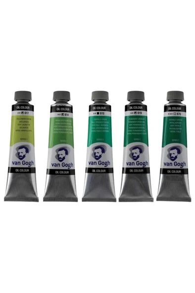 Talens Van Gogh Yağlı Boya 40ml - Yeşil Renk Tonları 5'li Set 1 ürün görseli 1